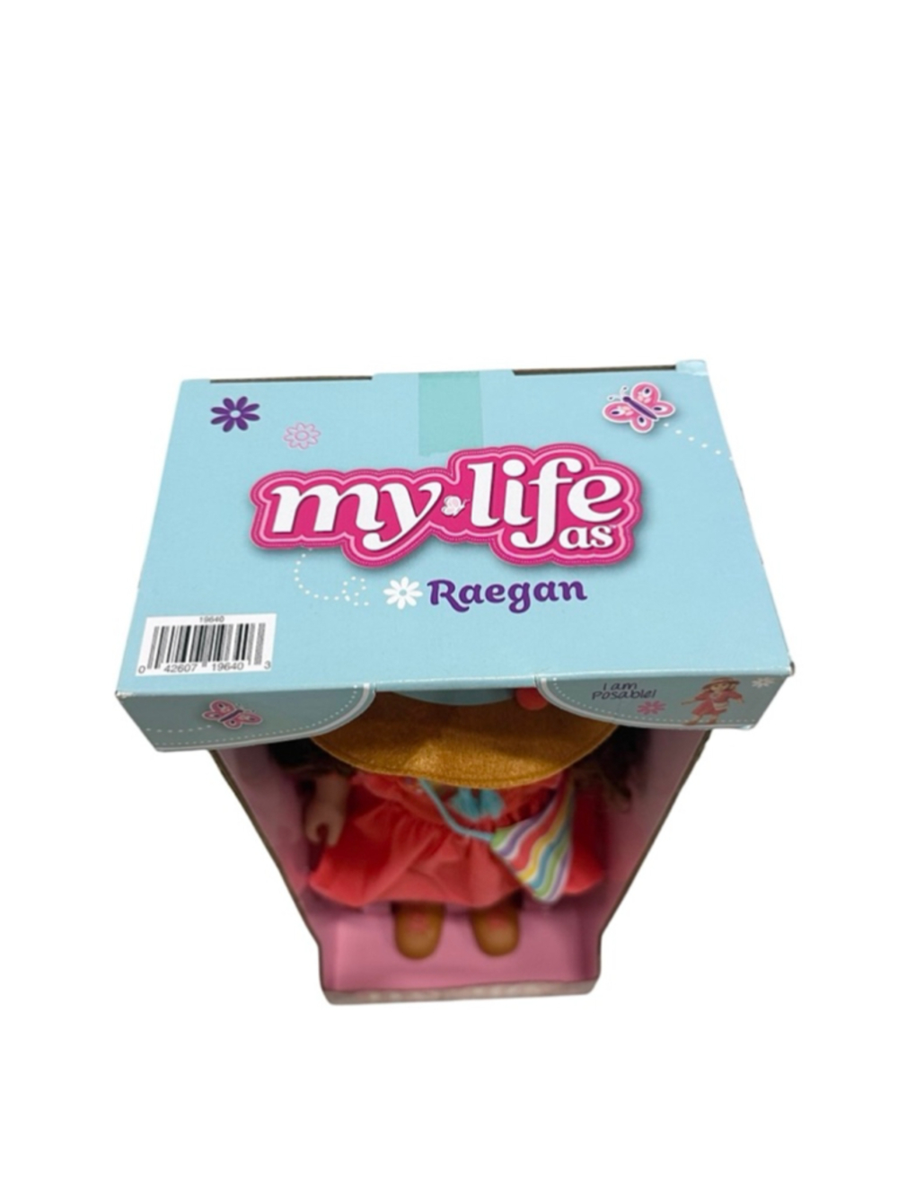 Girls My Life As Raegan Baby Doll One Size Orange Brown Dress New in Box - Picture 6 of 10